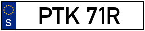 Trailer License Plate